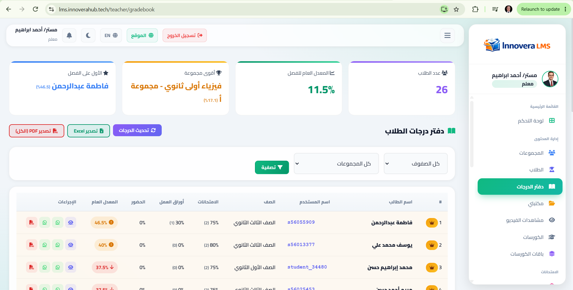 Innovera Learning Platform